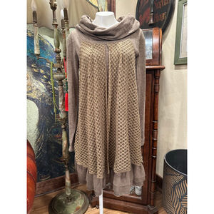 Women's A'reve Brown Tunic Top S